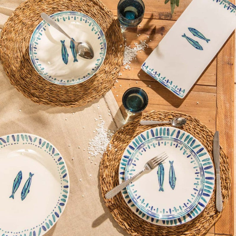 Assiette plate kyanos d28cm