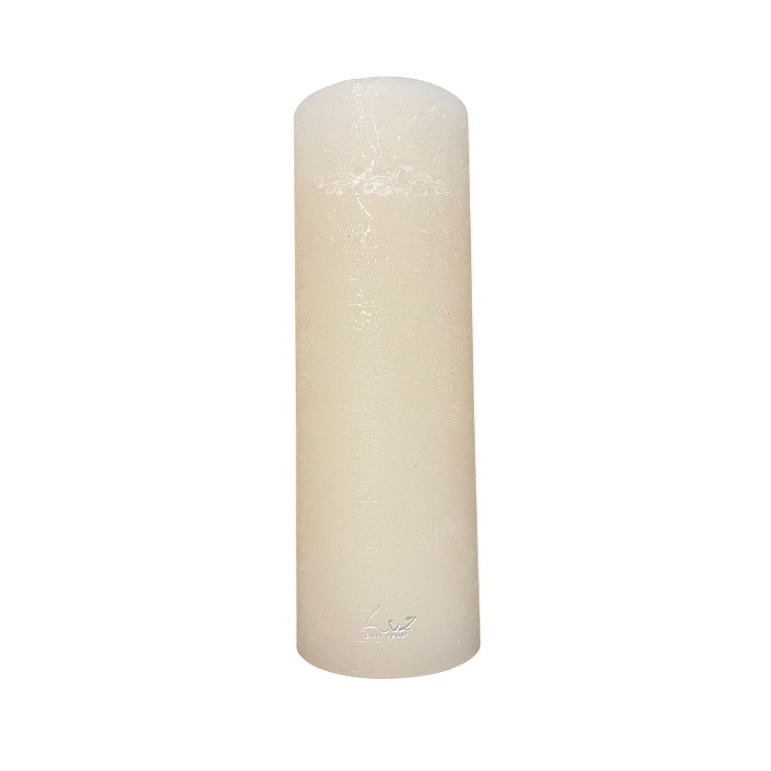 Bougie Rustique Cilindrique White Ø7xH20 cm