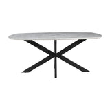 Table REPAS Ellipse FRED marbre Ø180x100xH76cm