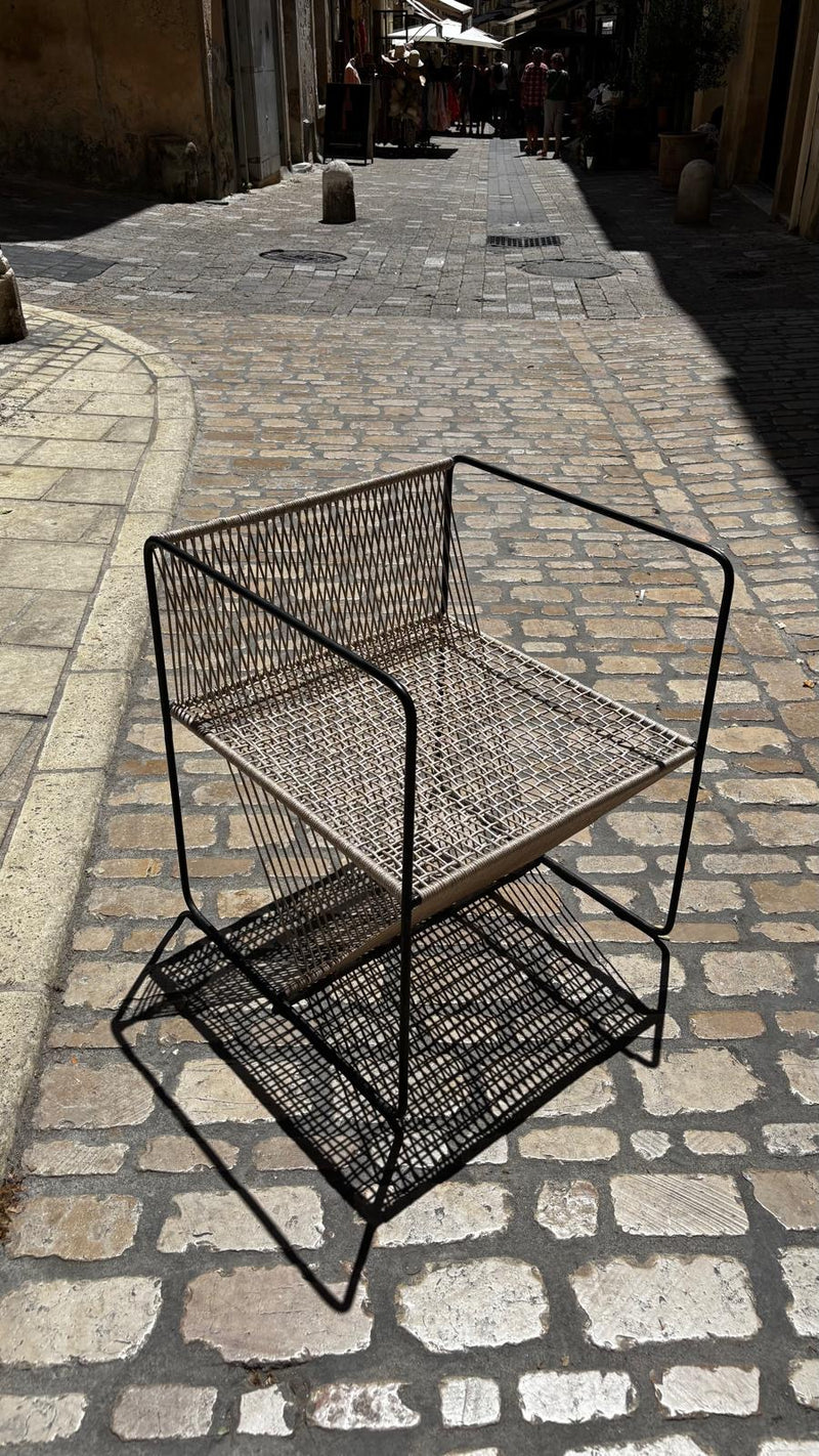 Fauteuil d'extérieur PERTH Beige 60x60xH70cm