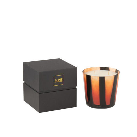 BOUGIE PARFUME NOA LIGNE ORANGE 13x13x13cm