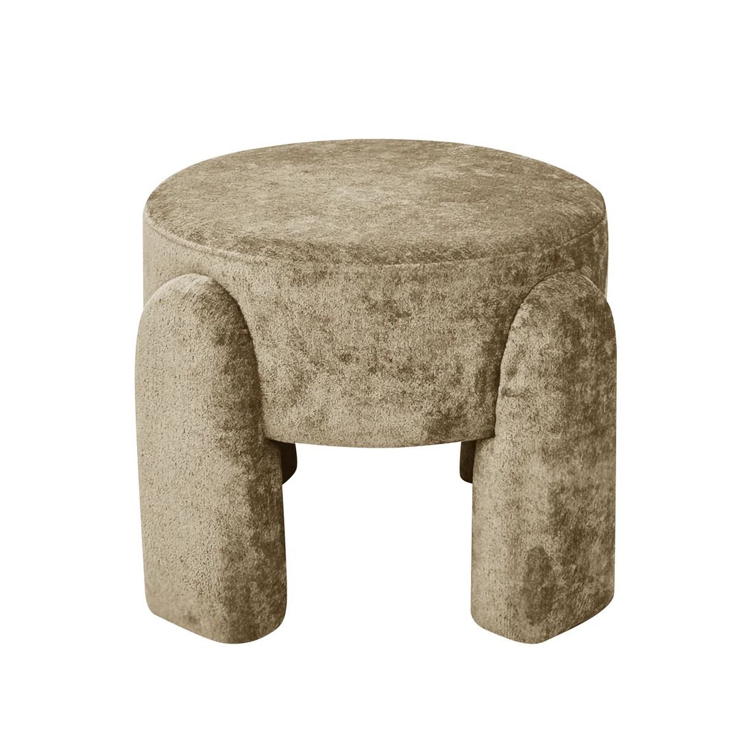 Pouf FOURTY Taupe Ø45h37cm