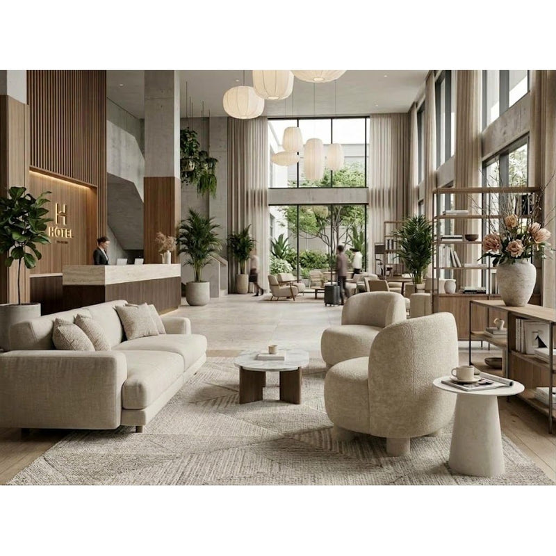 Fauteuil BORLANO Beige 74x77h73cm