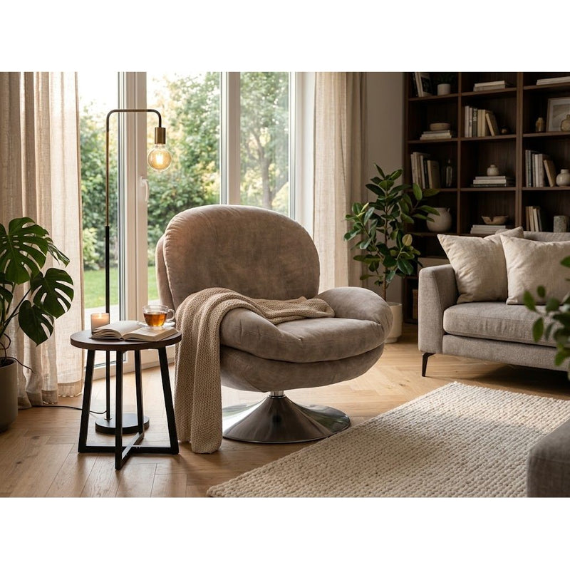 Fauteuil IZOP velours Weimar