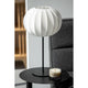 LAMPE LANTERNE METAL/TEXTILE 30x30x53.5cm