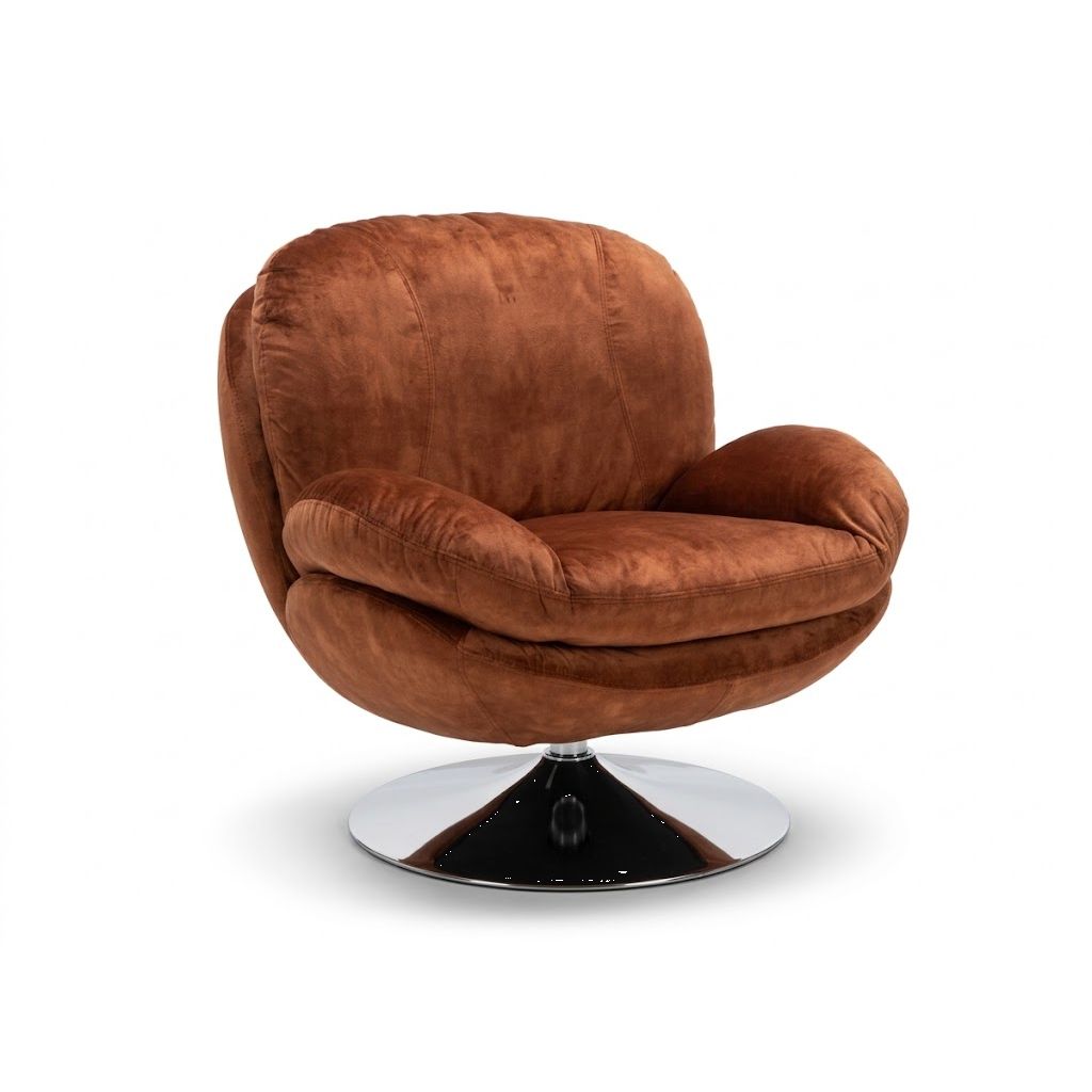 Fauteuil IZOP velours Fox