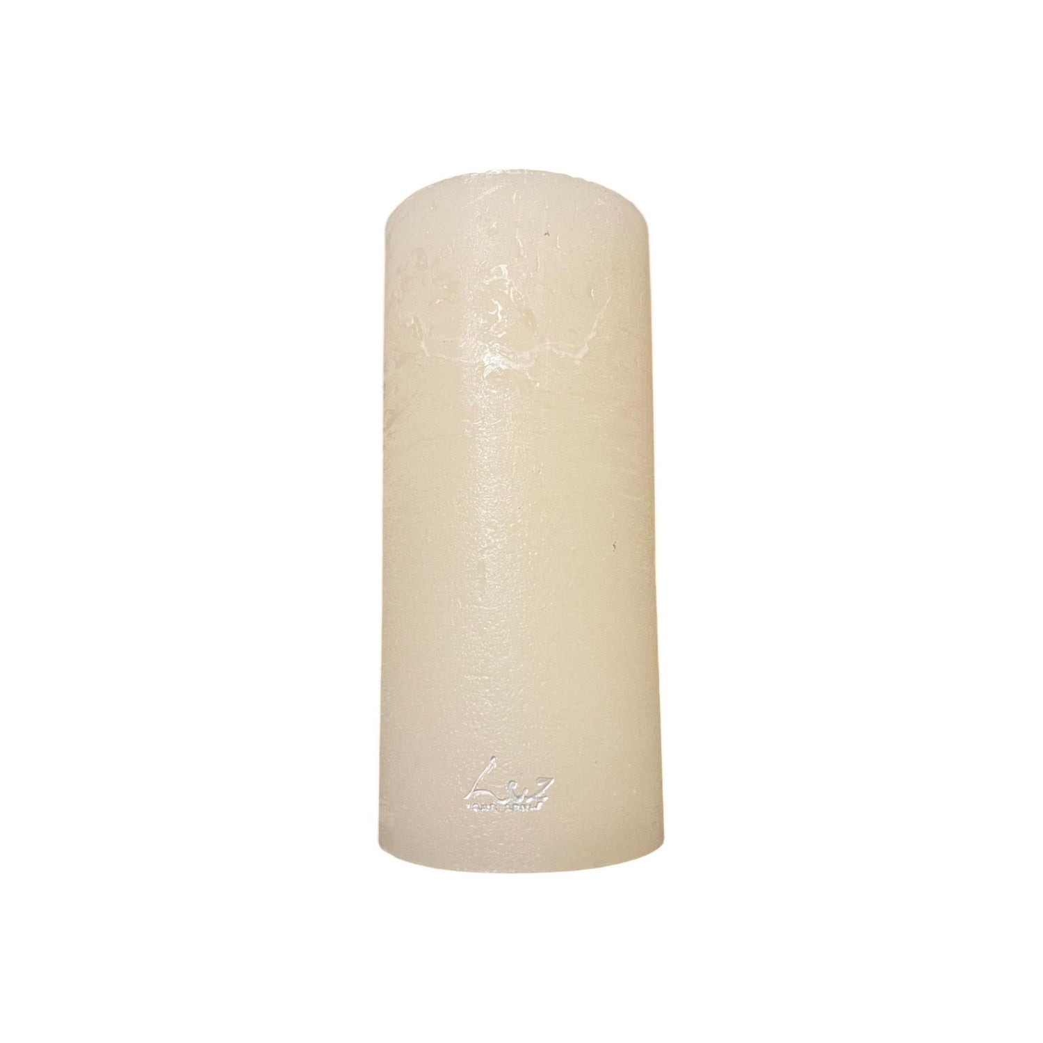 Bougie Rustique Blanc Asperge Ø7xH15 cm