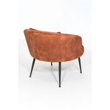 Fauteuil GUSTAVE velours Fox 72x73xH66cm