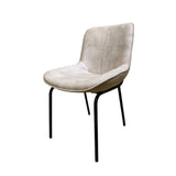 Chaise CELINE Beige bimatiere 49x61xH81.5cm