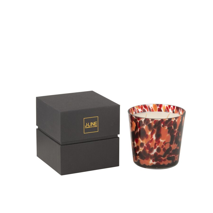 BOUGIE PARFUME NOA ROUGE MIX S 13x13x13cm