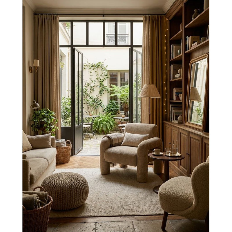 Fauteuil ARCOTO Taupe 88x78h75cm