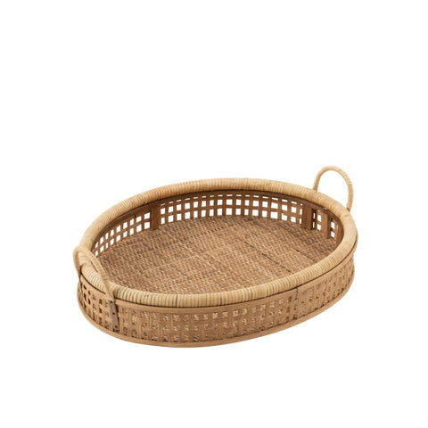 PLATEAU ROTIN/BAMBOU 57.5x43x14.5cm
