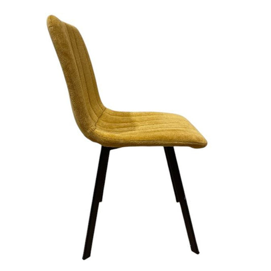 Chaise THER Tissu Moutarde 45x50xH87cm