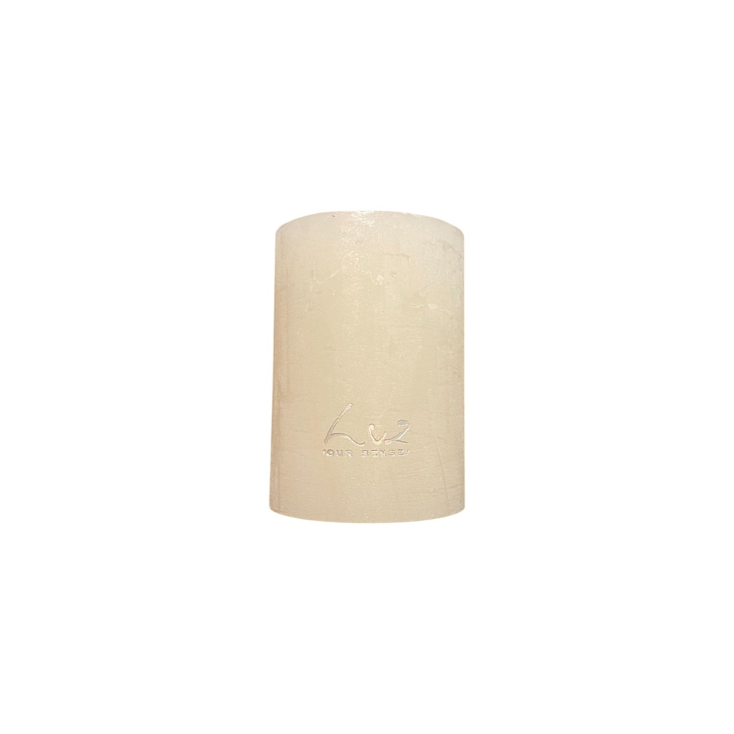 Bougie Rustique Blanc Asperge Ø6xH8 cm