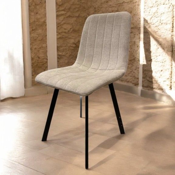 Chaise THER Tissu Sable 45x50xH87cm