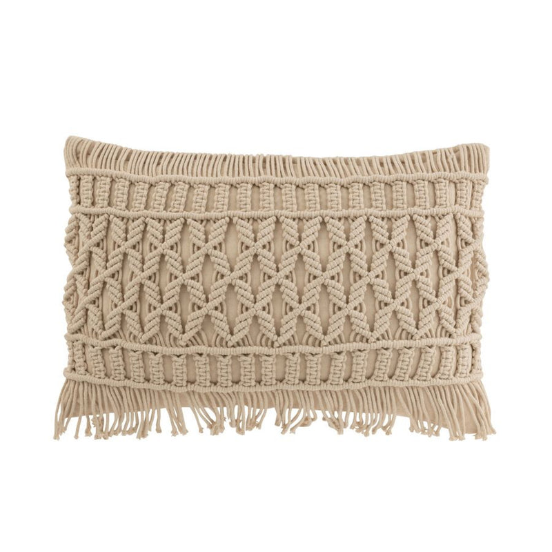 COUSSIN COSY RECT COTTON BEIGE 47x37x15cm