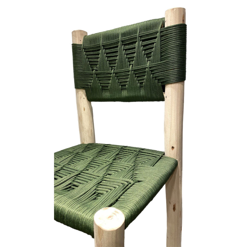 Tabouret de bar BASTIA kaki 40x40xH110cm