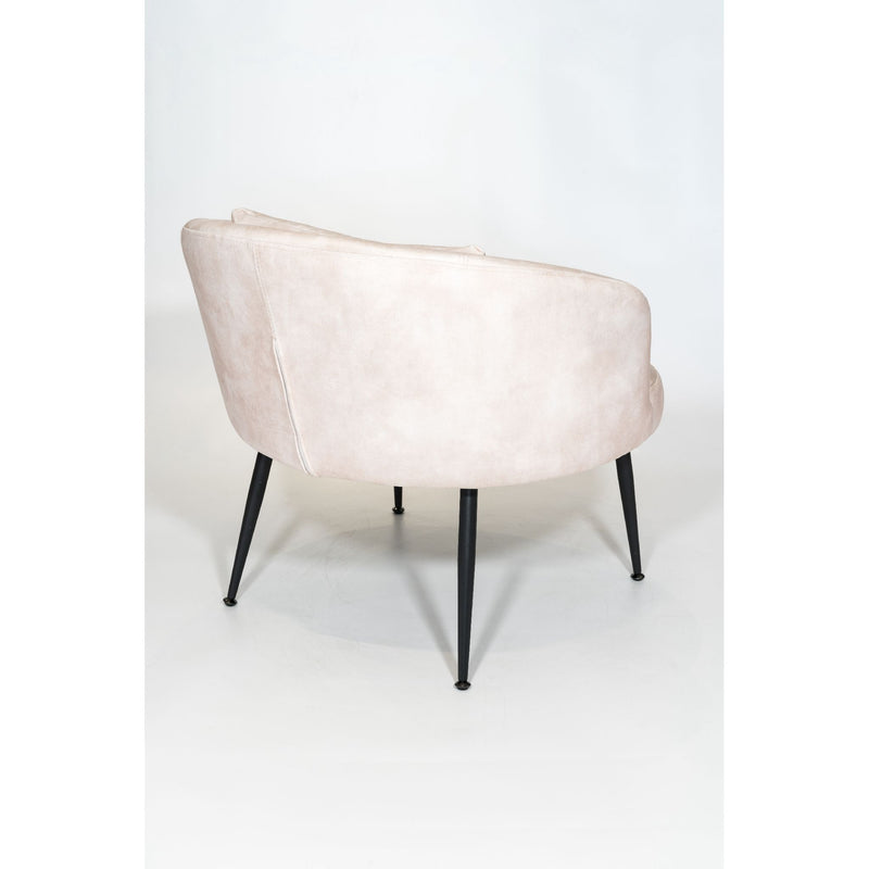 Fauteuil GUSTAVE velours Sable 72x73xH66cm