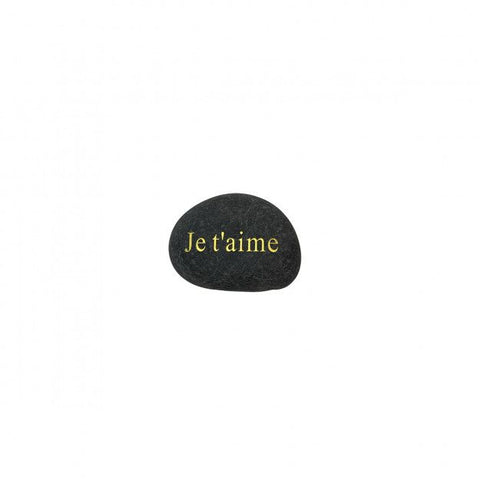 GALET NOIR JE T'AIME