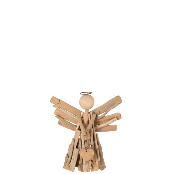 ANGE+COEUR BRANCHE L 32x15x30cm