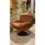 Fauteuil+ repose pied IZOP velours Fox