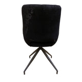 Chaise STORY Black bouclette 52x60xH85.5cm