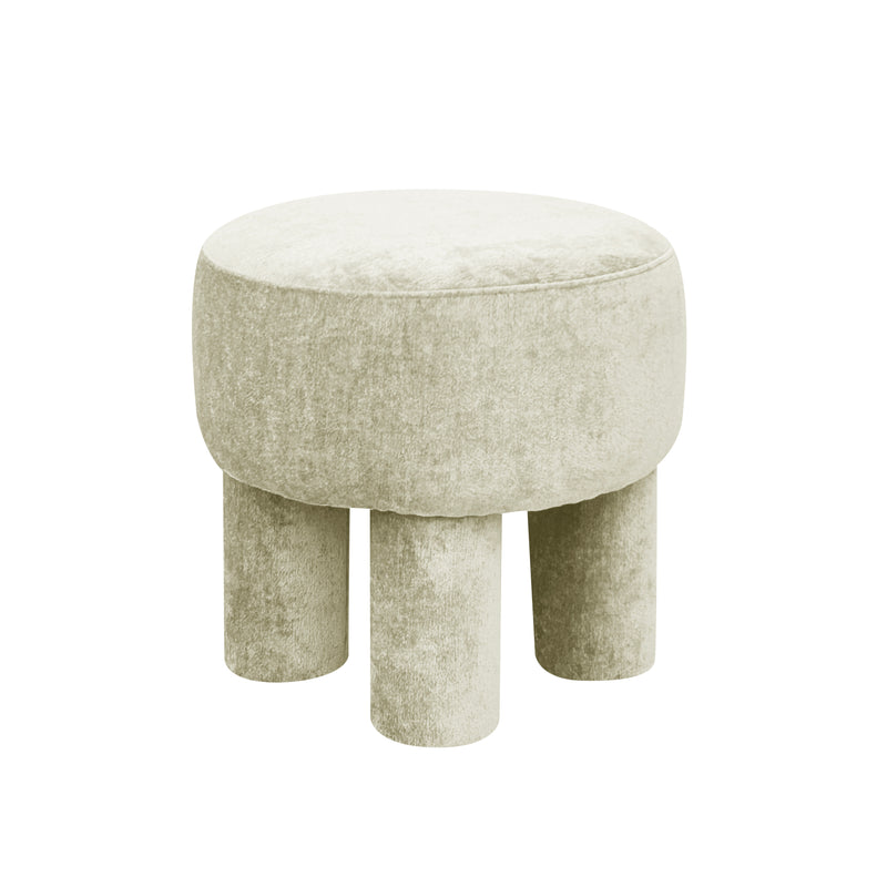 Pouf BORLANO Beige d43h42cm
