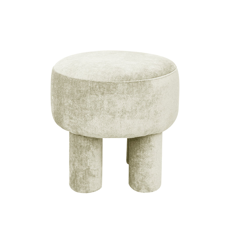 Pouf BORLANO Beige d43h42cm