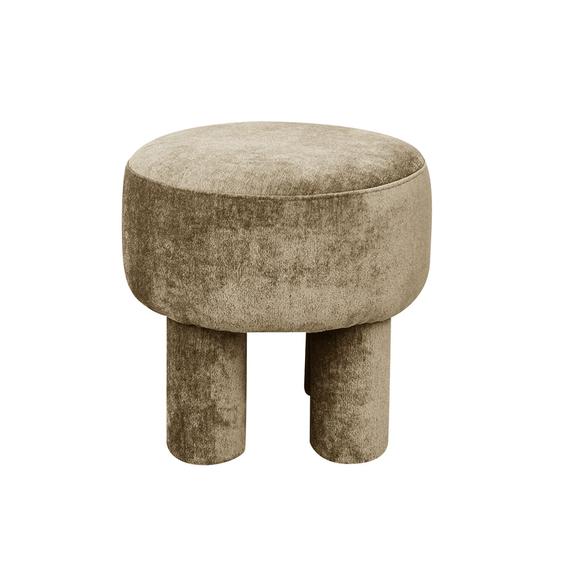 Pouf BORLANO Taupe d43h42cm