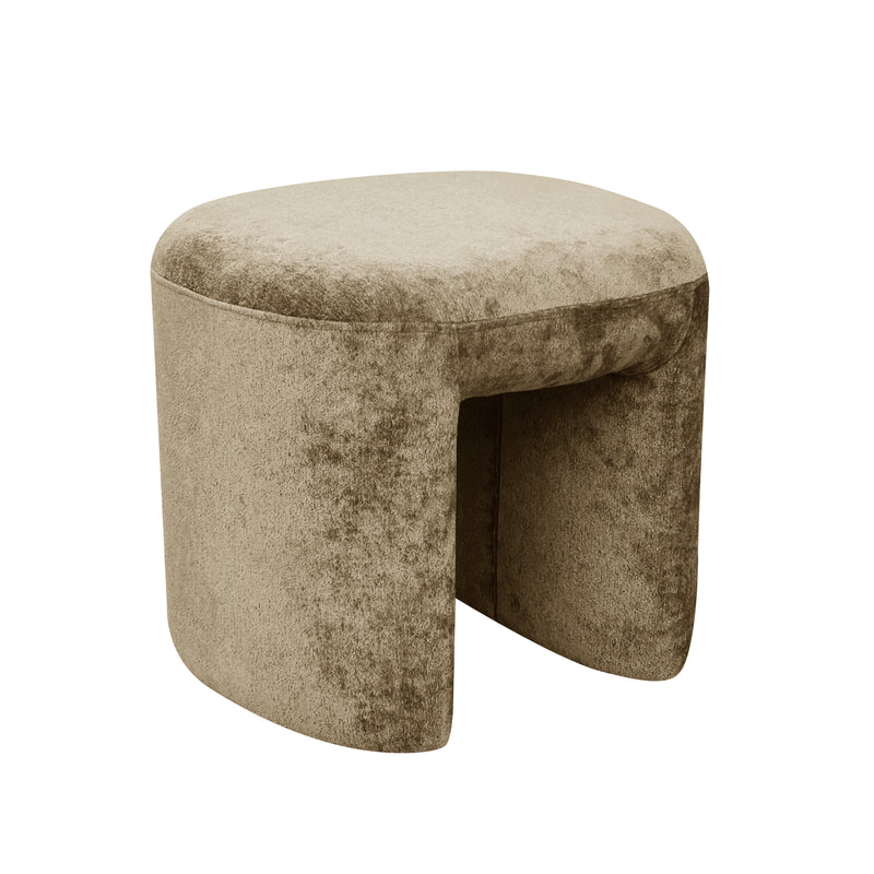 Pouf ARCHE Taupe 46x42,5h40cm