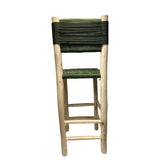 Tabouret de bar BASTIA kaki 40x40xH110cm