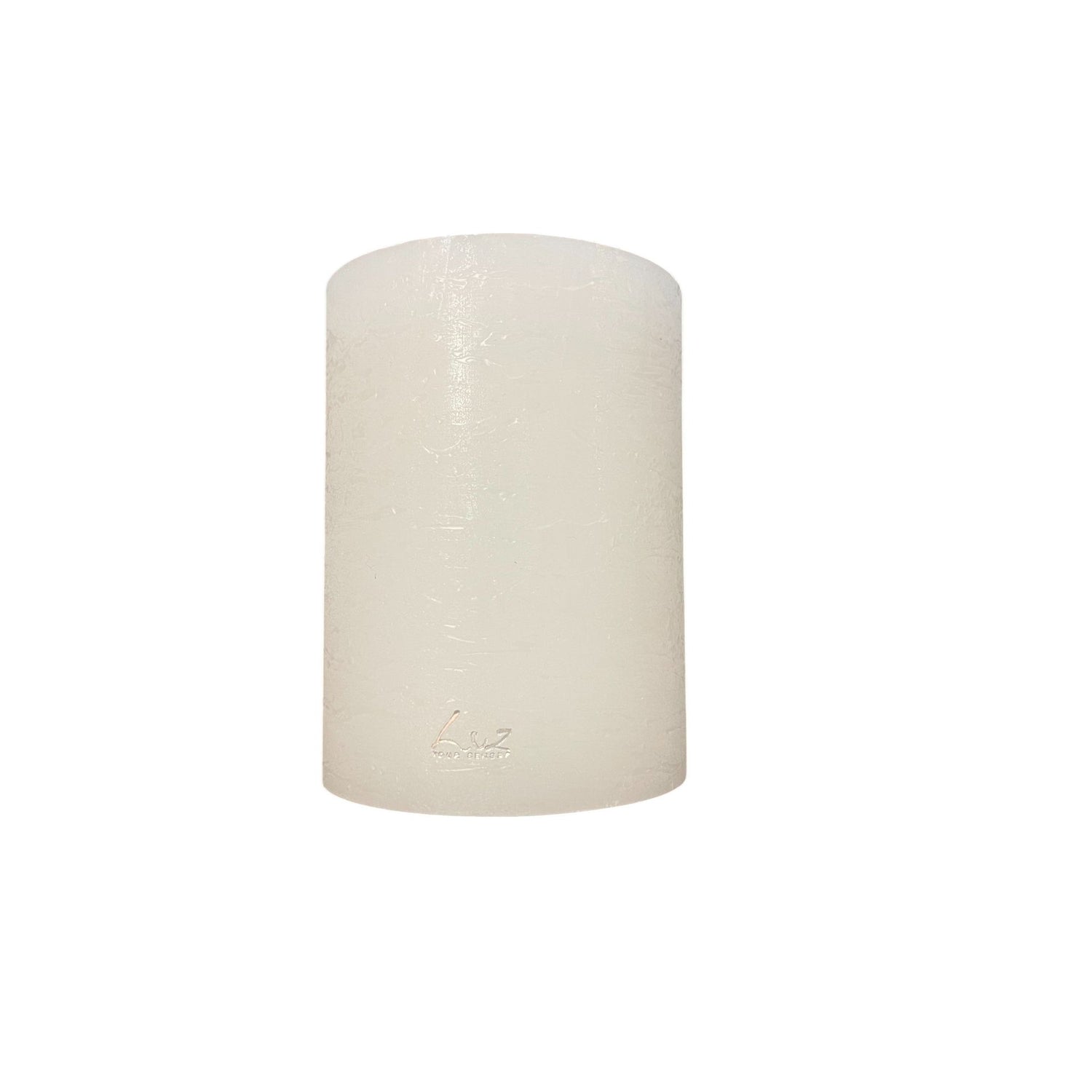 Bougie Rustique Blanc Ø10xH13 cm