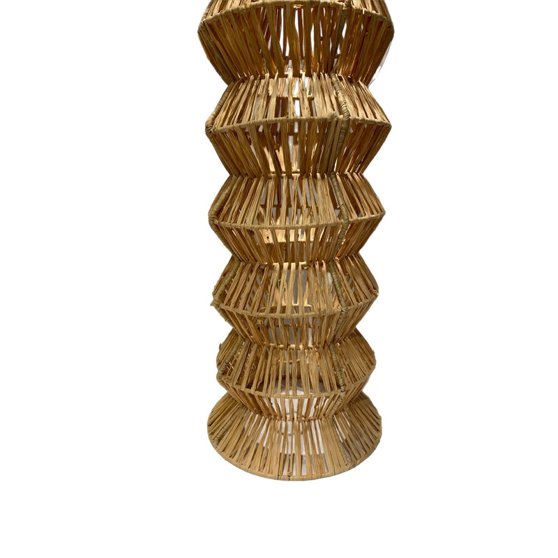 Lampadaire ACCORDÉON Rafia D40xH100cm