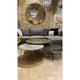 Table Basse VAGUE Nickel Ø74xH37 cm