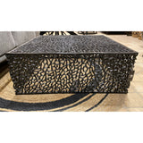 Table Basse Dentelle Black 77x77xH29 cm