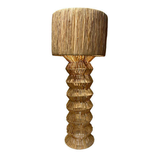Lampadaire ACCORDÉON Rafia D40xH100cm