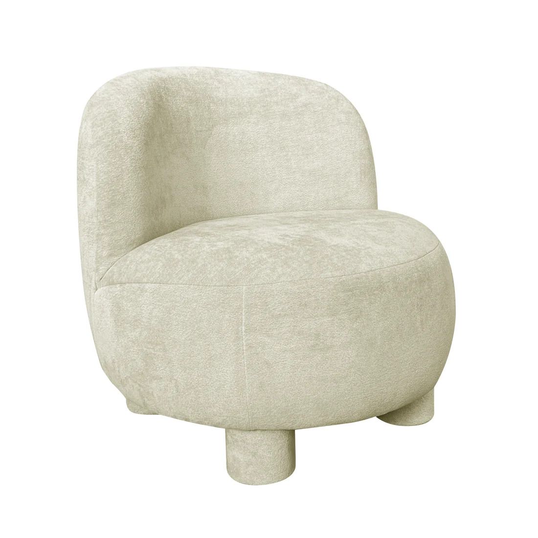 Fauteuil BORLANO Beige 74x77h73cm