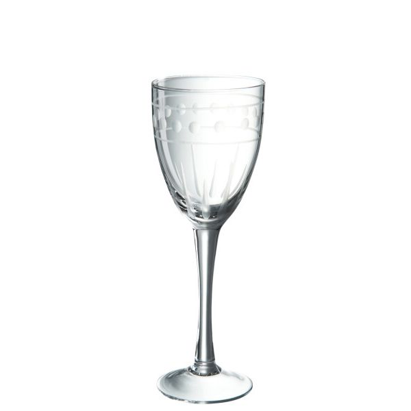 VERRE A VIN BOULE VERRE 7.5x7.5x21.5cm