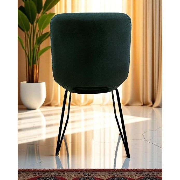 Chaise BUBBLE Velours Sapin 48x52xH87cm