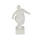 Statue femme ronde en résine blanche 16,5x9xH24.5 cm