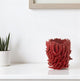 VASE PIMENTS PORCELAINE ROUGE L 28x27x32cm