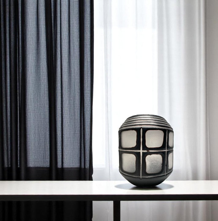 Photophore Finistre-vase en verre Ø20xH27.5cm