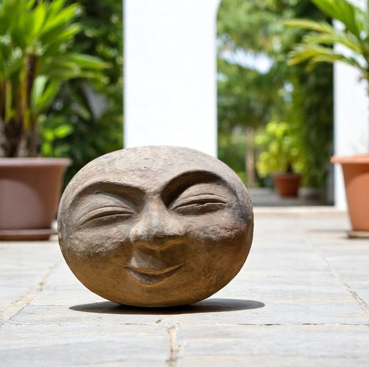 Statue MOON Visage 50x40xH40cm