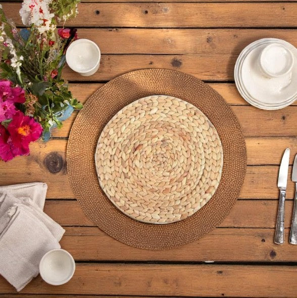 Set de table en jacinthe d'eau D33 cm