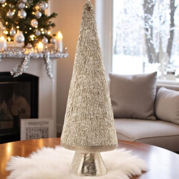 SAPIN NOEL DECO OR L 24.5x24.5x80cm