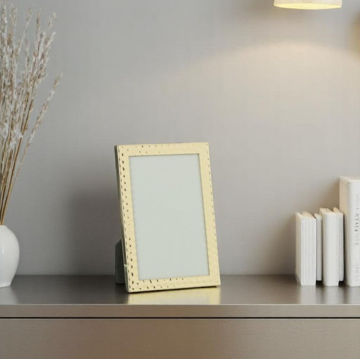 Cadre Photo Métal Or L 16x22x25,5 cm