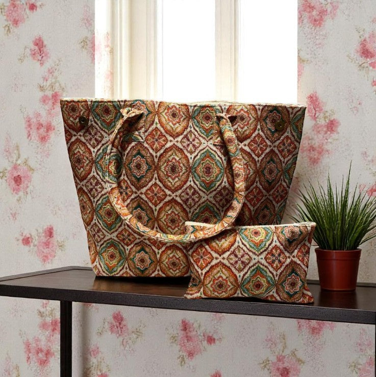 Sac motif ELISA avec pochette