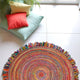 Tapis JUTE ROND Tissu Multicolor D250cm