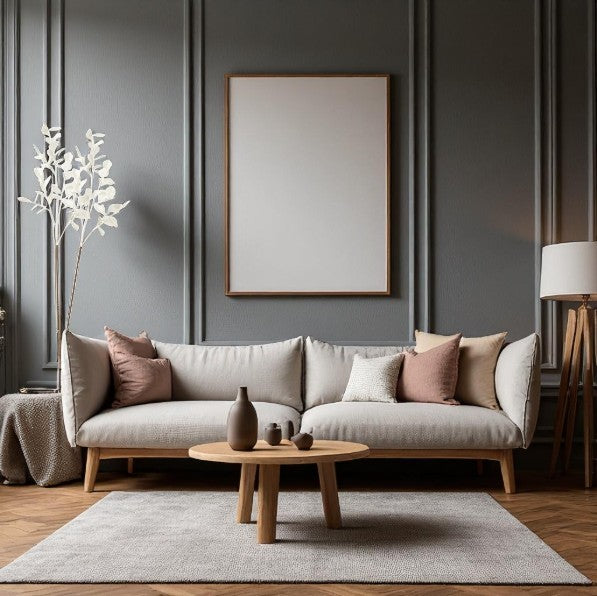 BRANCHE FEUILLES EVA BLANC 30x30x132cm