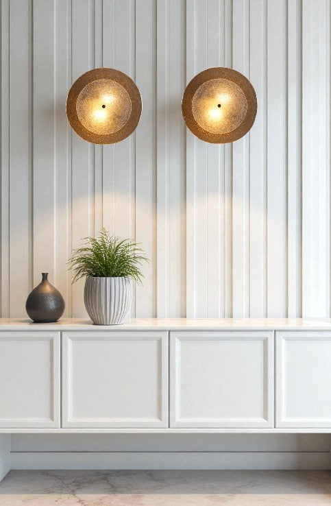 Applique HAMBOURG COGNAC D28xP10cm